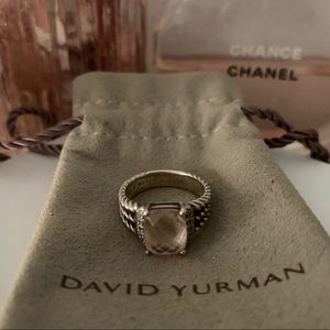 David Yurman Wheaton Petite Morganite Ring Size 6